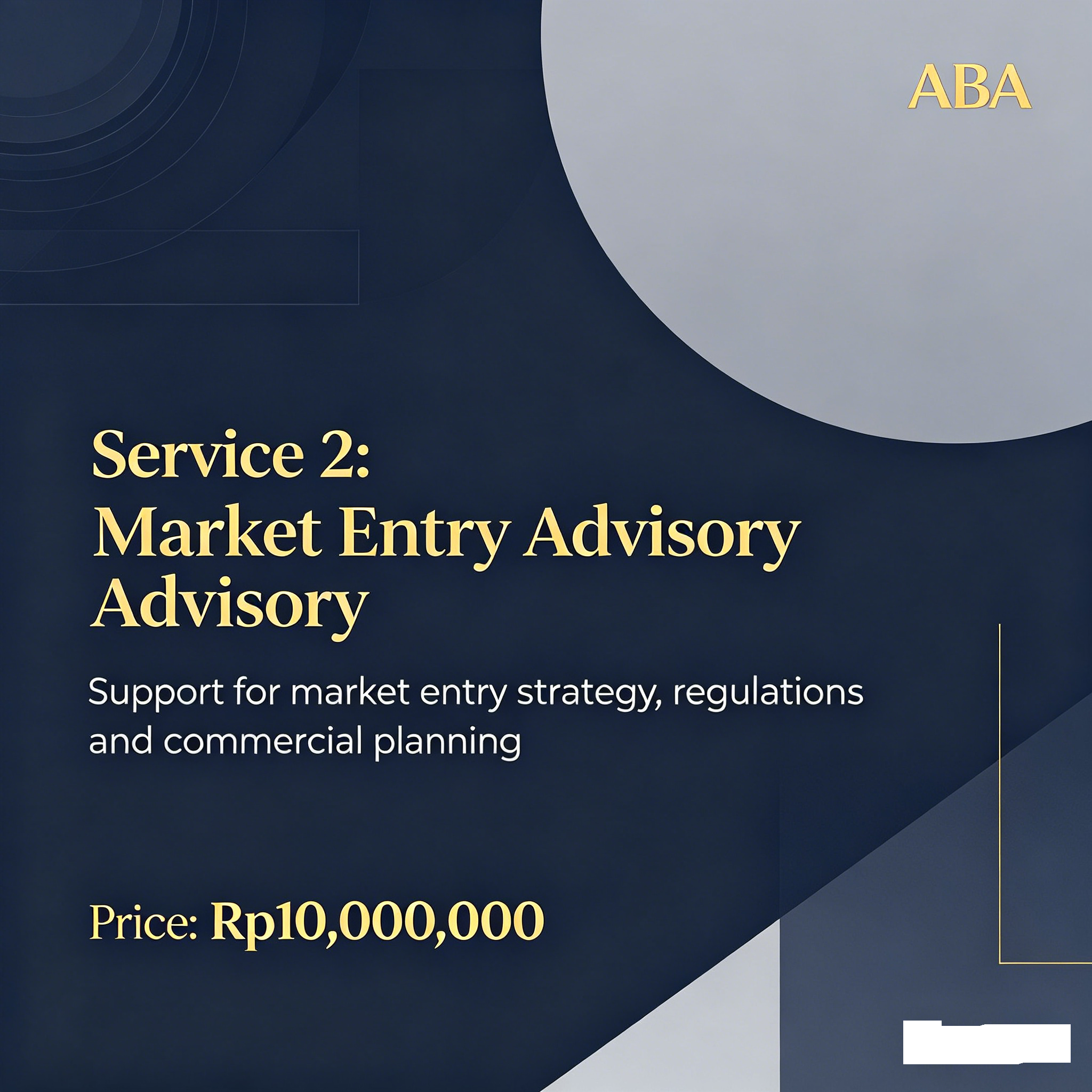 Service 2: Market Entry Advisory